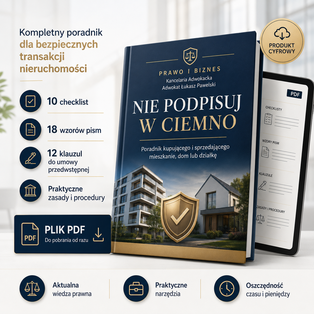 NIE PODPISUJ W CIEMNO! Poradnik kupującego i sprzedającego mieszkanie, dom lub działkę
