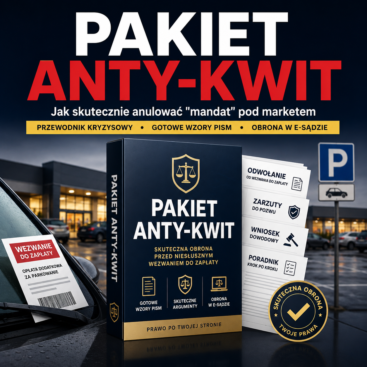 Pakiet Anty-KWIT na Mandat za parkowanie pod sklepem